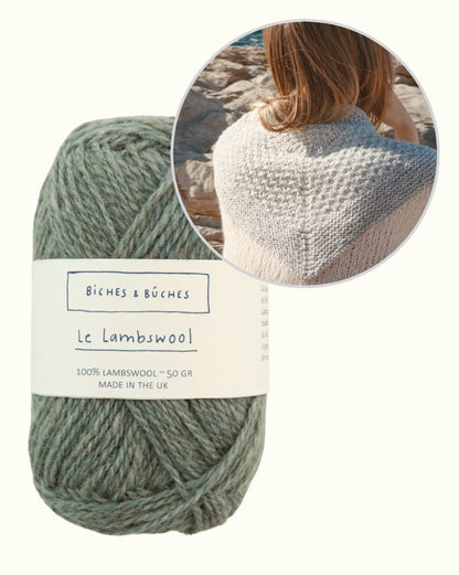 River-sjal | vacker liten sjal i Le Lambswool från Biches & Bûches
