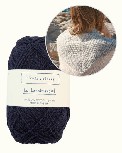 River-sjal | vacker liten sjal i Le Lambswool från Biches & Bûches