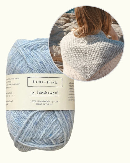 River-sjal | vacker liten sjal i Le Lambswool från Biches & Bûches