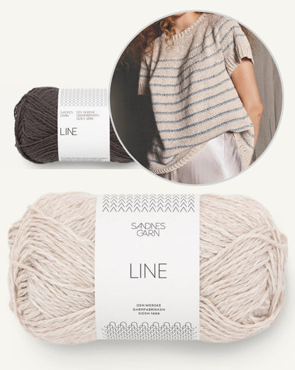 River Tee | lockeres Streifenshirt aus Line von Sandnes Garn
