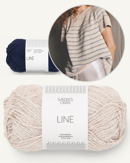 River Tee | lockeres Streifenshirt aus Line von Sandnes Garn