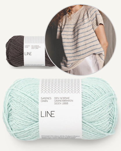 River Tee | lockeres Streifenshirt aus Line von Sandnes Garn