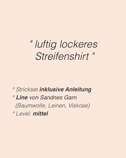 River Tee | lockeres Streifenshirt aus Line von Sandnes Garn