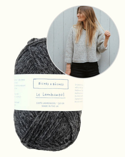 River Jumper Lambswool Edition | fine pattern and boxy fit by Biches & Bûches