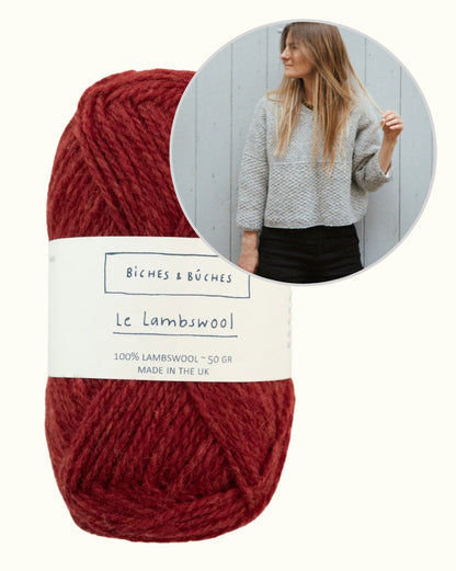 River Jumper Lambswool Edition | fine pattern and boxy fit by Biches & Bûches