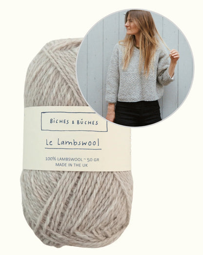 River Jumper Lambswool Edition | fine pattern and boxy fit by Biches & Bûches