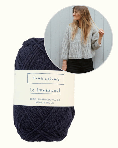 River Jumper Lambswool Edition | fine pattern and boxy fit by Biches & Bûches