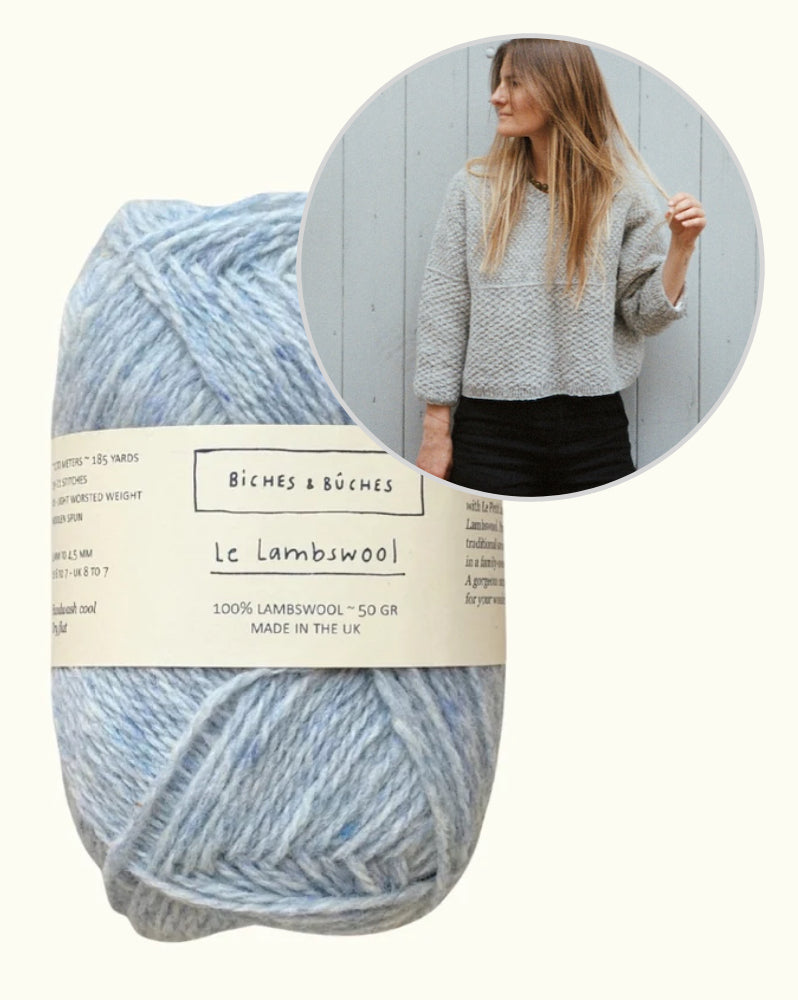 River Jumper Lambswool Edition | fine pattern and boxy fit by Biches & Bûches