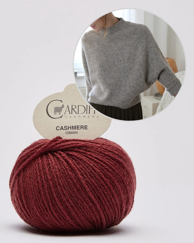 Robin Sweater | elegant cashmere sweater made from Classic Cashmere by Cardiff