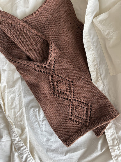 Romy Top | with side lace pattern from Pure Silk by Knitting for Olive