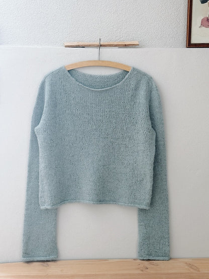 Uukii Sweater | enkel baströja i Semilla Melange och Svala från BC Garn