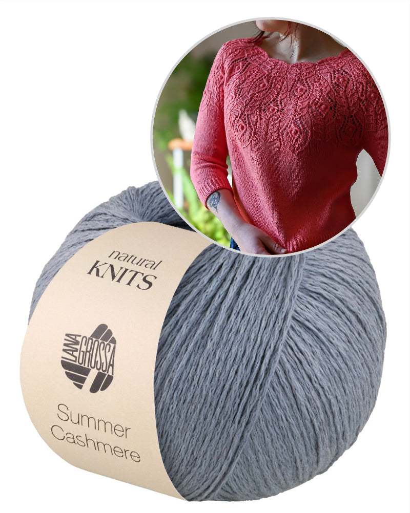 Rosavere Top von Valentina Bogdanova mit Summer Cashmere von Lana Grossa 12