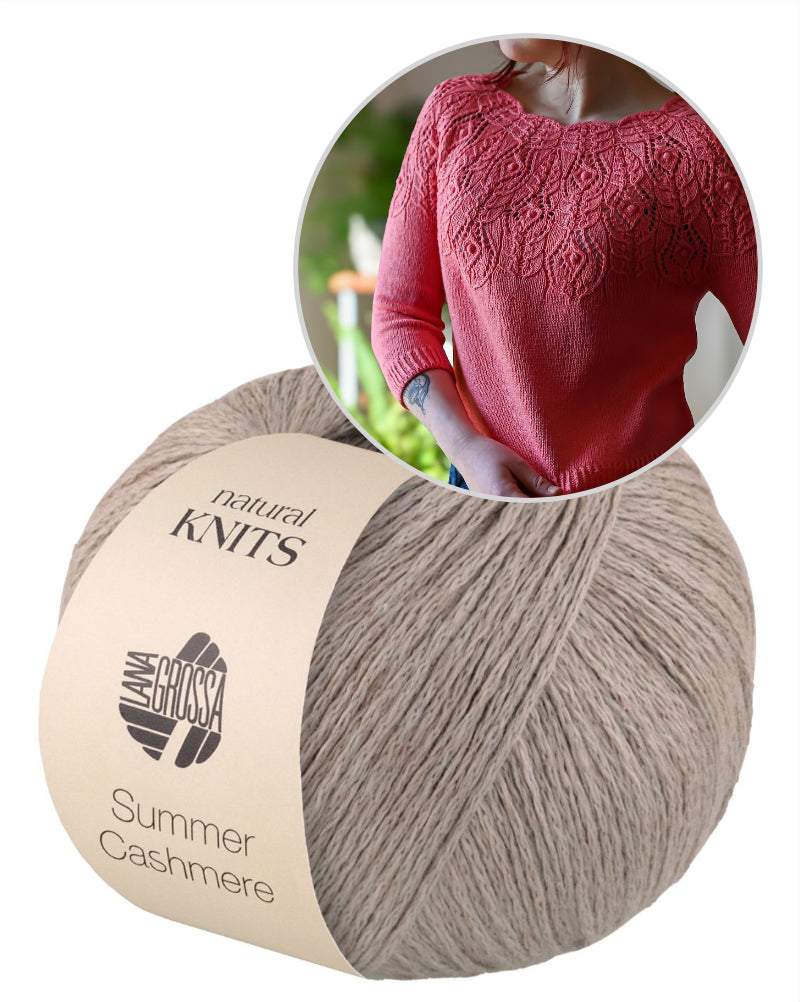 Rosavere Top von Valentina Bogdanova mit Summer Cashmere von Lana Grossa 11