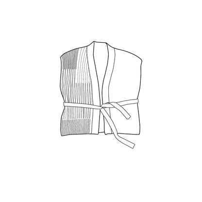 Valo Vest | lightweight wrap vest made from Tynd by Woolfolk