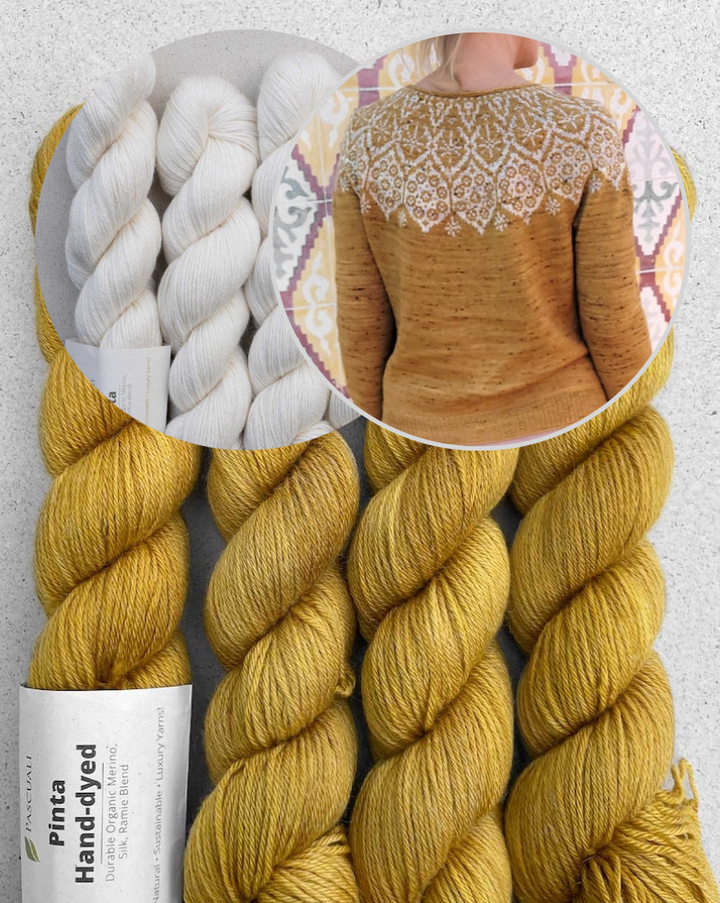 Sagittarii Sweater | romantisch feines Muster aus Pinta von Pascuali