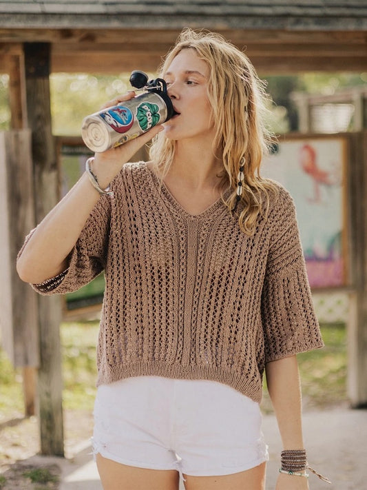 April Bluse | beachy Shirt aus Mandarin Petit von Sandnes Garn