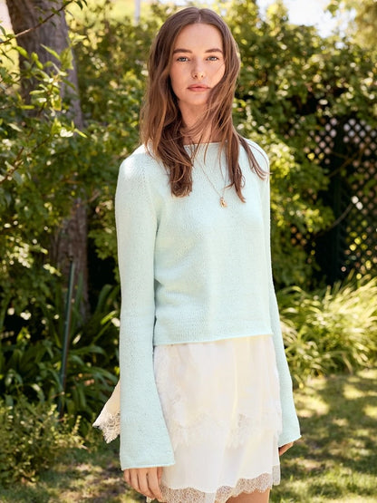Lyra Sweater Summer | basic summer blouse made from Line by Sandnes Garn