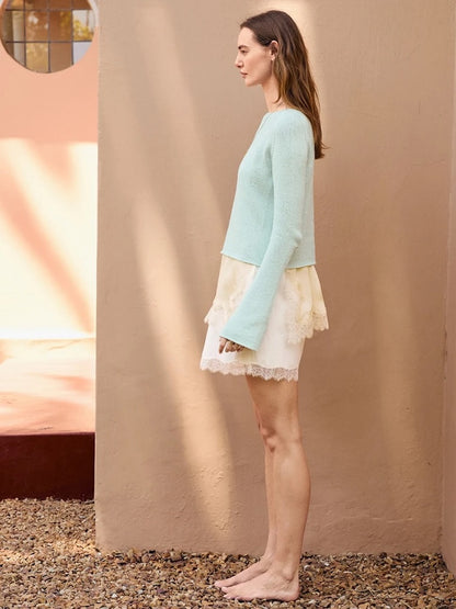 Lyra Sweater Summer | basic summer blouse made from Line by Sandnes Garn