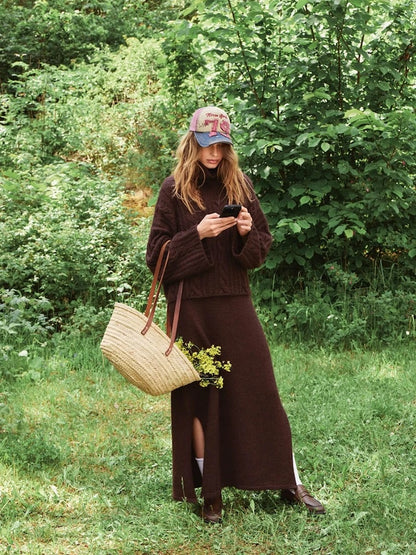 Pull Brady | motif torsadé intemporel en Sunday et Tynn Silk Mohair