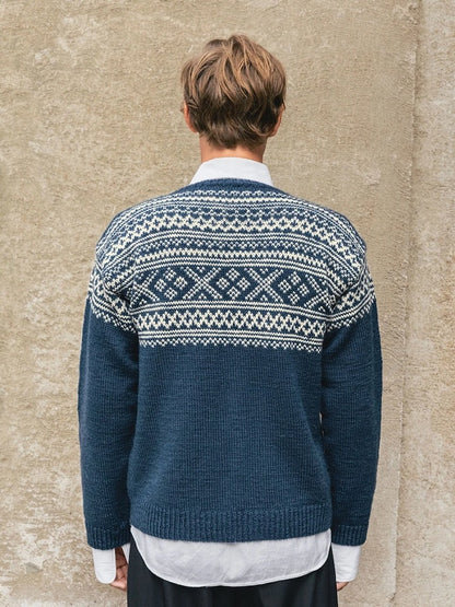 Setesdal Männerjacke | ikonisches Muster aus Peer Gynt von Sandnes Garn