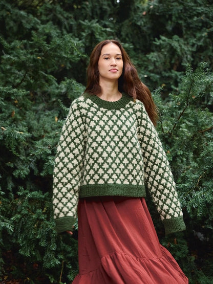 Christmas Tree Sweater | hyggelig julet i Fritidsgarn fra Sandnes Garn