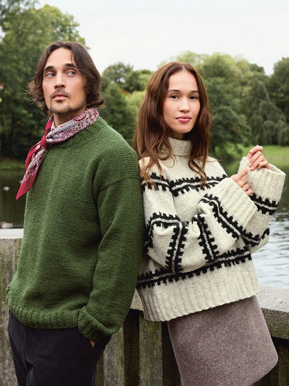 Ridge Sweater | detailed stripes from Atlas by Sandnes Garn