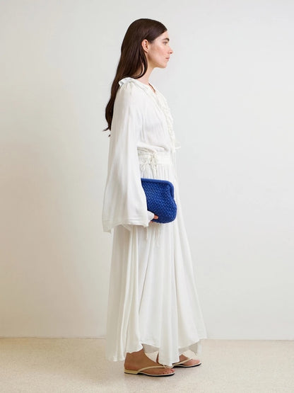 Basket Clutch | gehäkeltes Muster aus Double Sunday und Tynn Silk Mohair von Sandnes Garn