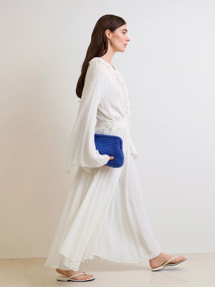 Basket Clutch | gehäkeltes Muster aus Double Sunday und Tynn Silk Mohair von Sandnes Garn