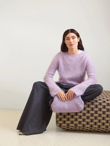 Basket Clutch | gehäkeltes Muster aus Double Sunday und Tynn Silk Mohair von Sandnes Garn