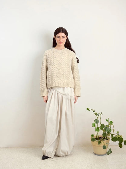 Loom Sweater | delicate cable pattern from Atlas by Sandnes Garn