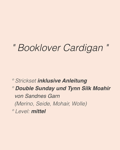 Noomi Jacke Double Sunday | klassischer Cardigan aus Double Sunday und Tynn Silk Mohair von Sandnes Garn