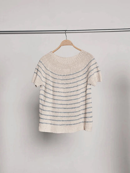 River Tee | lockeres Streifenshirt aus Line von Sandnes Garn