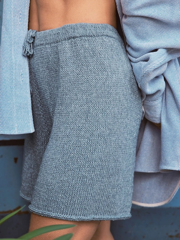 Tiril´s Sommershorts | casual shorts made of Line from Sandnes Garn with free instructions