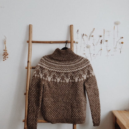 Pull Karibou | motif hivernal en Plötulopi de Lopi Island