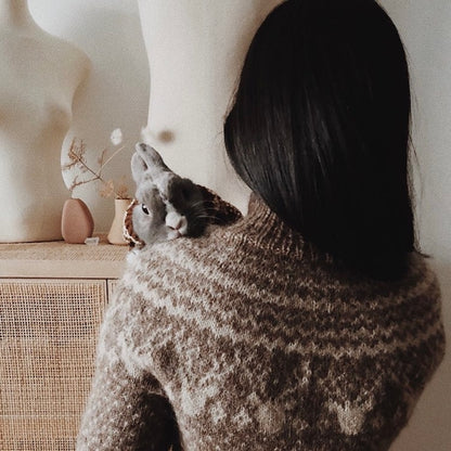Pull Karibou | motif hivernal en Plötulopi de Lopi Island