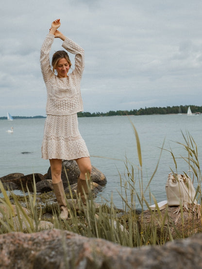 Seashore Blouse | made from delicate Pure Silk by Knitting for Olive