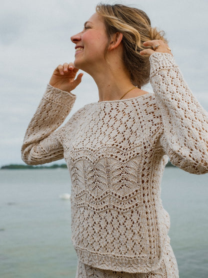 Seashore Blouse | made from delicate Pure Silk by Knitting for Olive