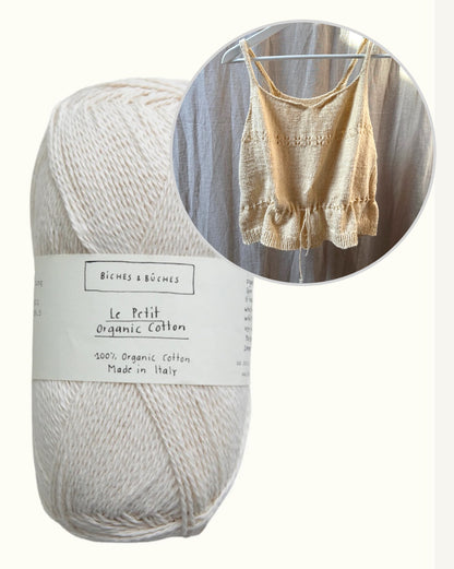 Seaside Summer Top | afslappet rynket top i Le Petit økologisk bomuld fra Biches & Bûches