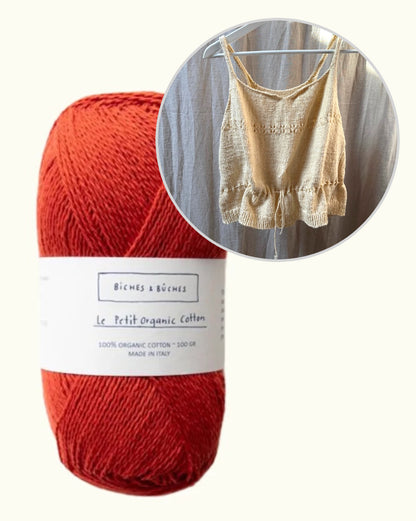 Seaside Summer Top | afslappet rynket top i Le Petit økologisk bomuld fra Biches & Bûches