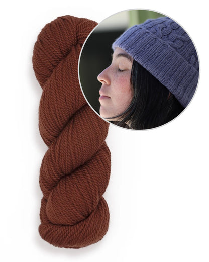 Sellwood Hat | soft cable knit pattern in Tynd by Woolfolk