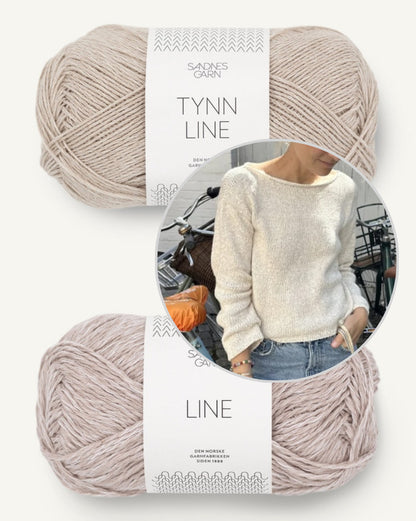 Sevilla Blouse von PetiteKnit mit Line und Tynn Line von Sandnes Garn 11