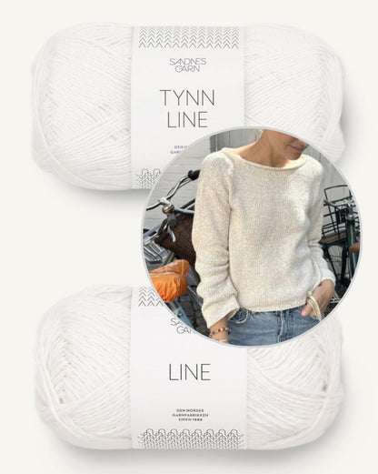 Sevilla Blouse von PetiteKnit mit Line und Tynn Line von Sandnes Garn 9