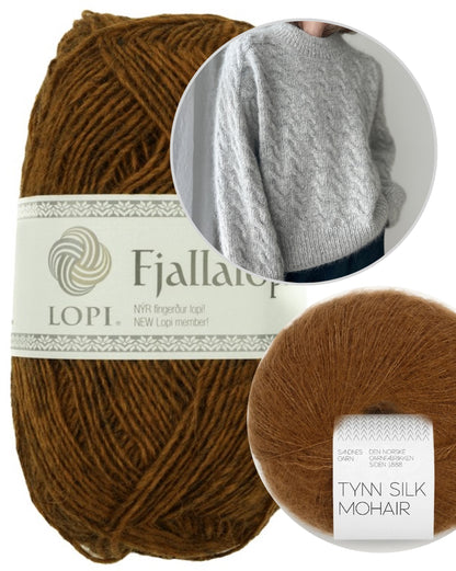 Shoreline Sweater | delicate pattern from Fjallalopi and Tynn Silk Mohair
