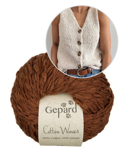 Shoreline Top | Ambiance plage en Cottonwaves de Gepard Garn
