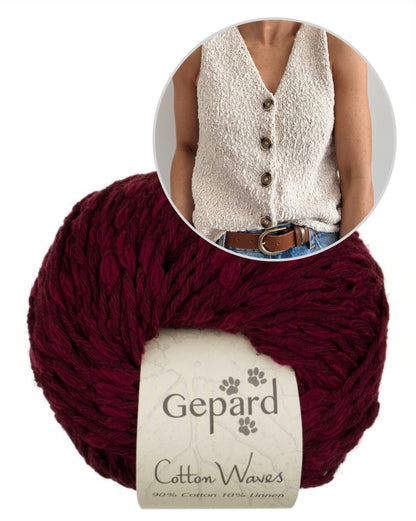 Shoreline Top | Ambiance plage en Cottonwaves de Gepard Garn