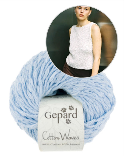 Sidewalk Top | super easy made from Cottonwaves by Gepard Garn