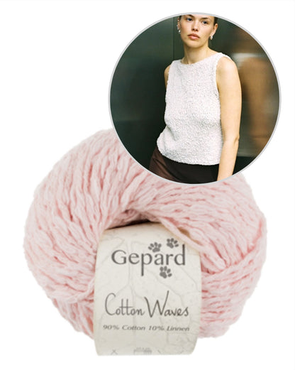 Sidewalk Top | super easy made from Cottonwaves by Gepard Garn