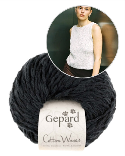 Sidewalk Top | super easy made from Cottonwaves by Gepard Garn