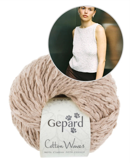 Sidewalk Top | super easy made from Cottonwaves by Gepard Garn