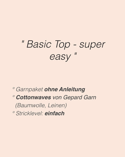 Sidewalk Top | super easy made from Cottonwaves by Gepard Garn
